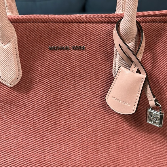 Michael Kors Scarlett Medium Denim Satchel Bag - Picture 16 of 16